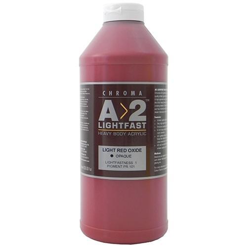 A2 Lightfast Heavy Body Acrylic Paint 1 Litre - Light Red Oxide