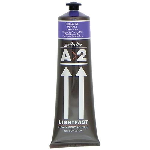 A2 Lightfast Heavy Body Acrylic Paint 120ml - Dioxazine Purple