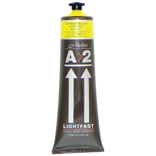 A2 Lightfast Heavy Body Acrylic Paint 120ml - Light Yellow
