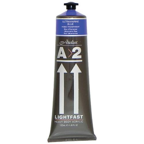 A2 Lightfast Heavy Body Acrylic Paint 120ml - Ultramarine Blue
