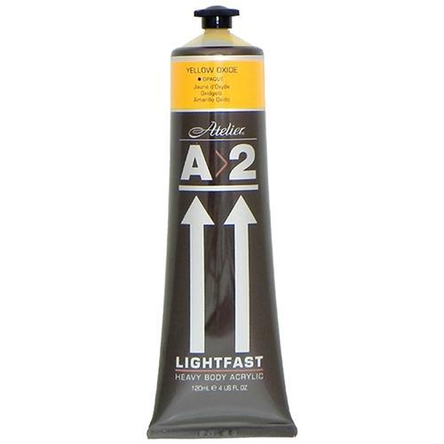 A2 Lightfast Heavy Body Acrylic Paint 120ml - Yellow Oxide